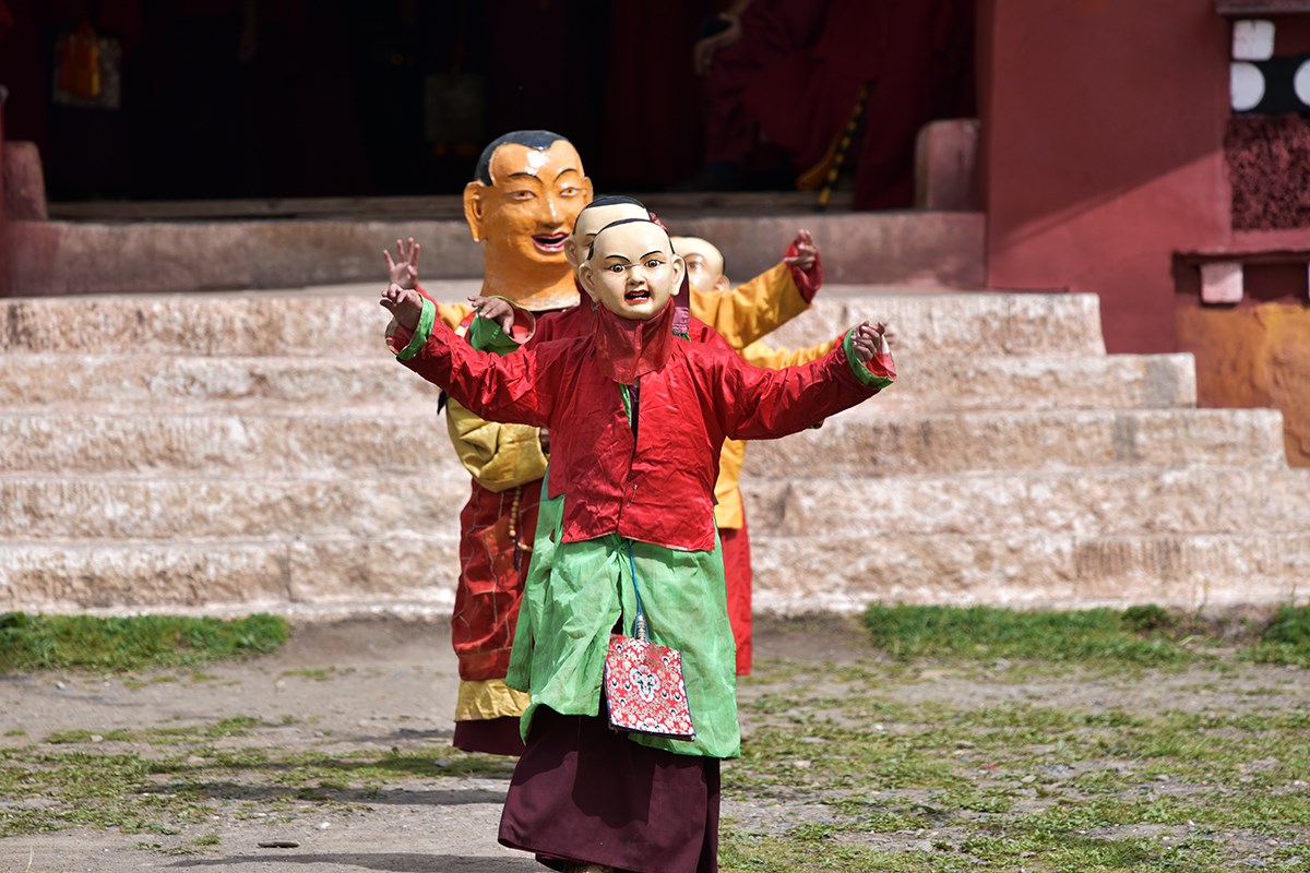 Maskentanz (Cham) Fest vom Huiyuan Tempel