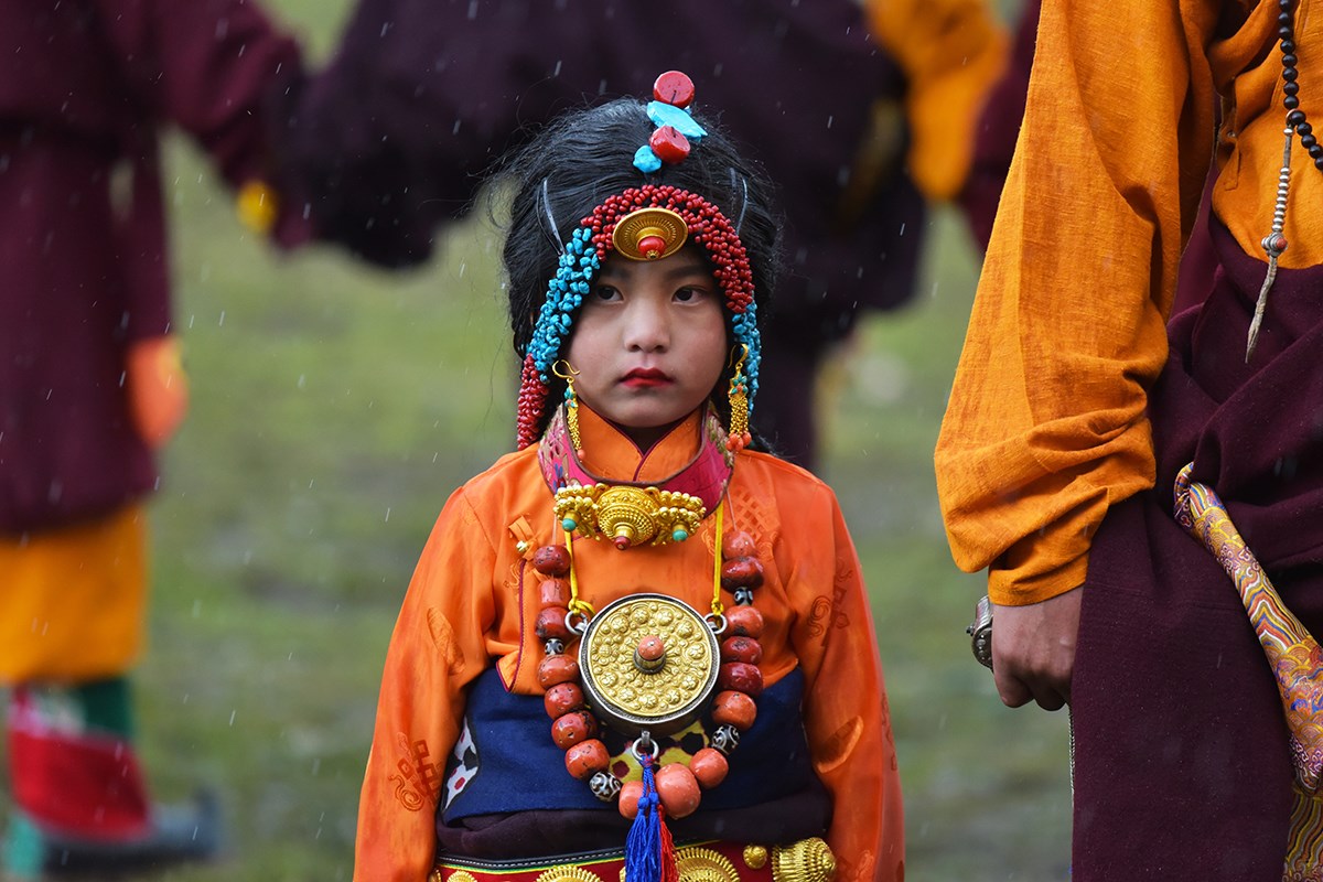 Pferderennenfest (Nomadenfest, Reiterfest) in Litang