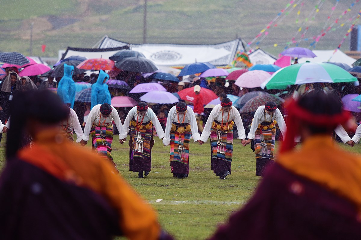 Pferderennenfest (Nomadenfest, Reiterfest) in Litang