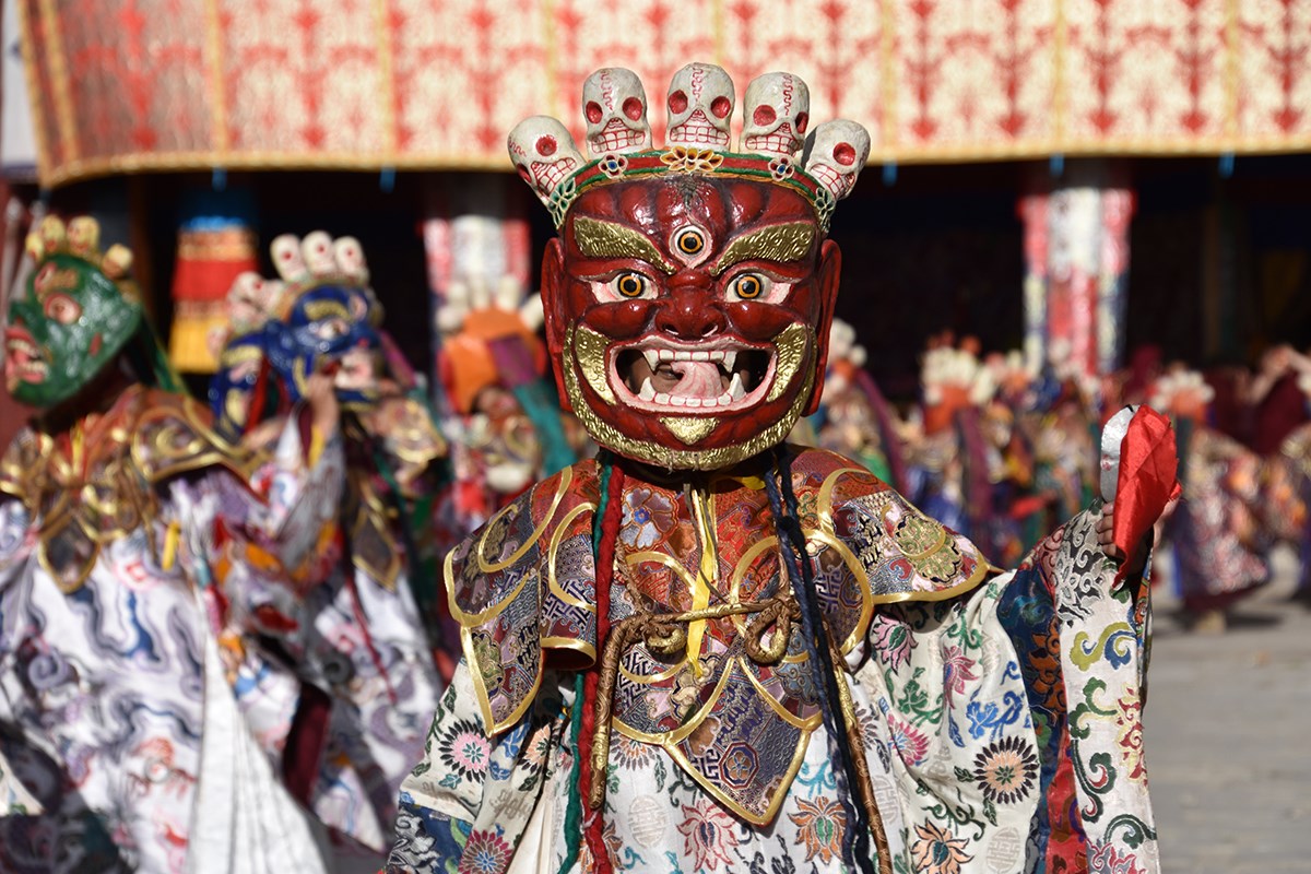 Maskentanz (Cham) Fest im Tsurpu Kloster