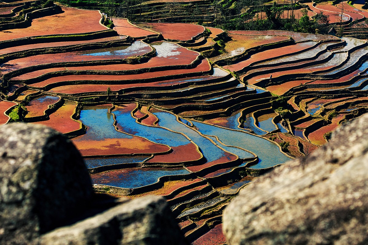 Yuanyang Terrace | Foto von Min Zhao